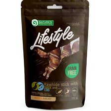 Pamlsok natures p lifestyle dog paličky z kačice a tresky 75 g
